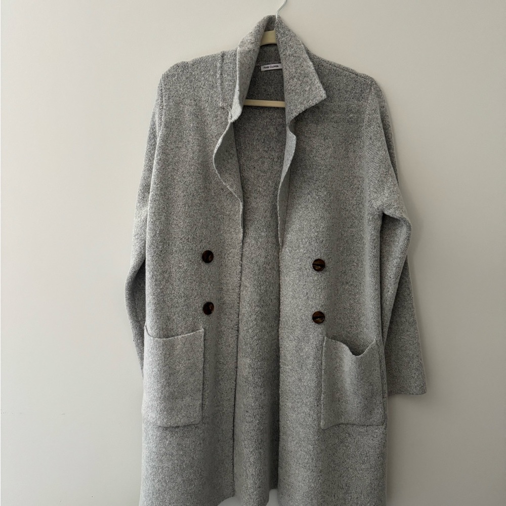 Pink Clover Hayley Double Pocket Coatigan